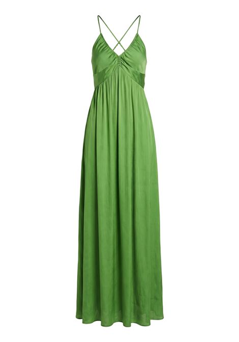 Abito Vanessa Bruno Galnira Maxi in Viscosa con Nodo - Rosso Lampone Vanessa Bruno | Abiti | 6EVA73-V08066627